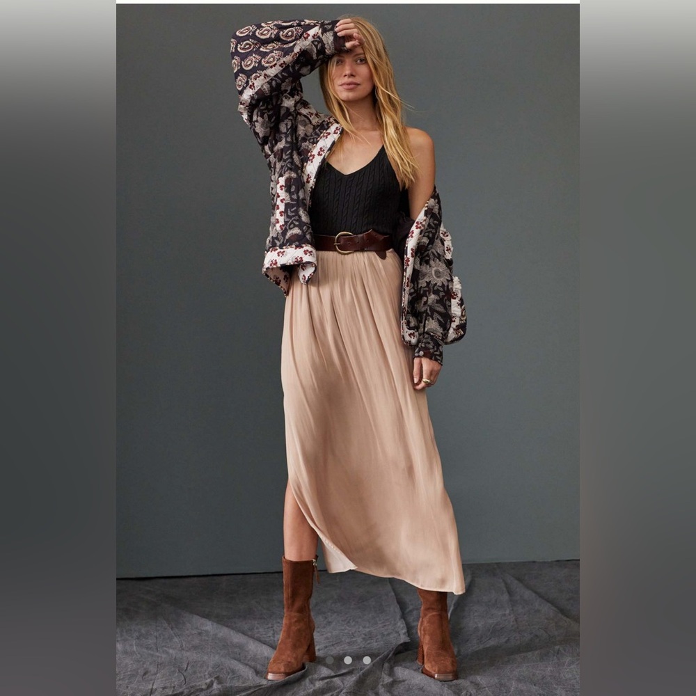 Anthropologie Sleek Maxi Skirt